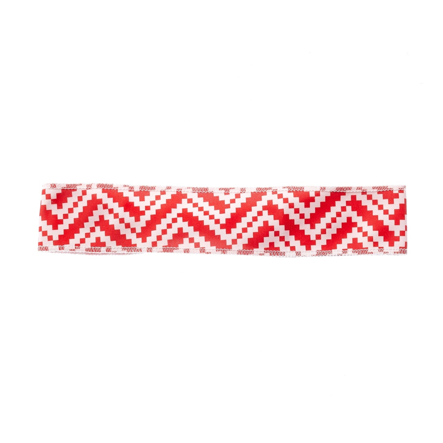 Red White Chevron Non-Slip Headband - Ponya Bands